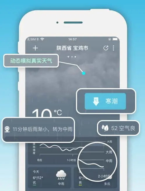 实时天气功能展示