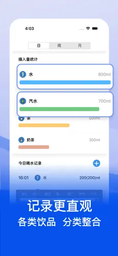 多多喝水喝水记录功能